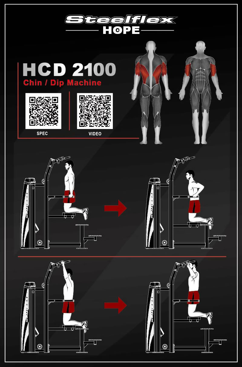 Steelflex HCD2100 輔助式單雙杠雙功能訓(xùn)練器