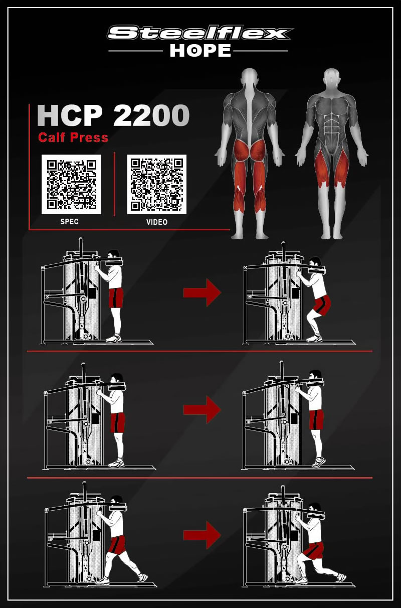 Steelflex HCP2200 立式提踵/蹲舉雙功能訓(xùn)練器