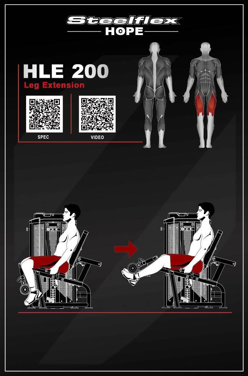 Steelflex HLE200 坐姿踢腿訓練器