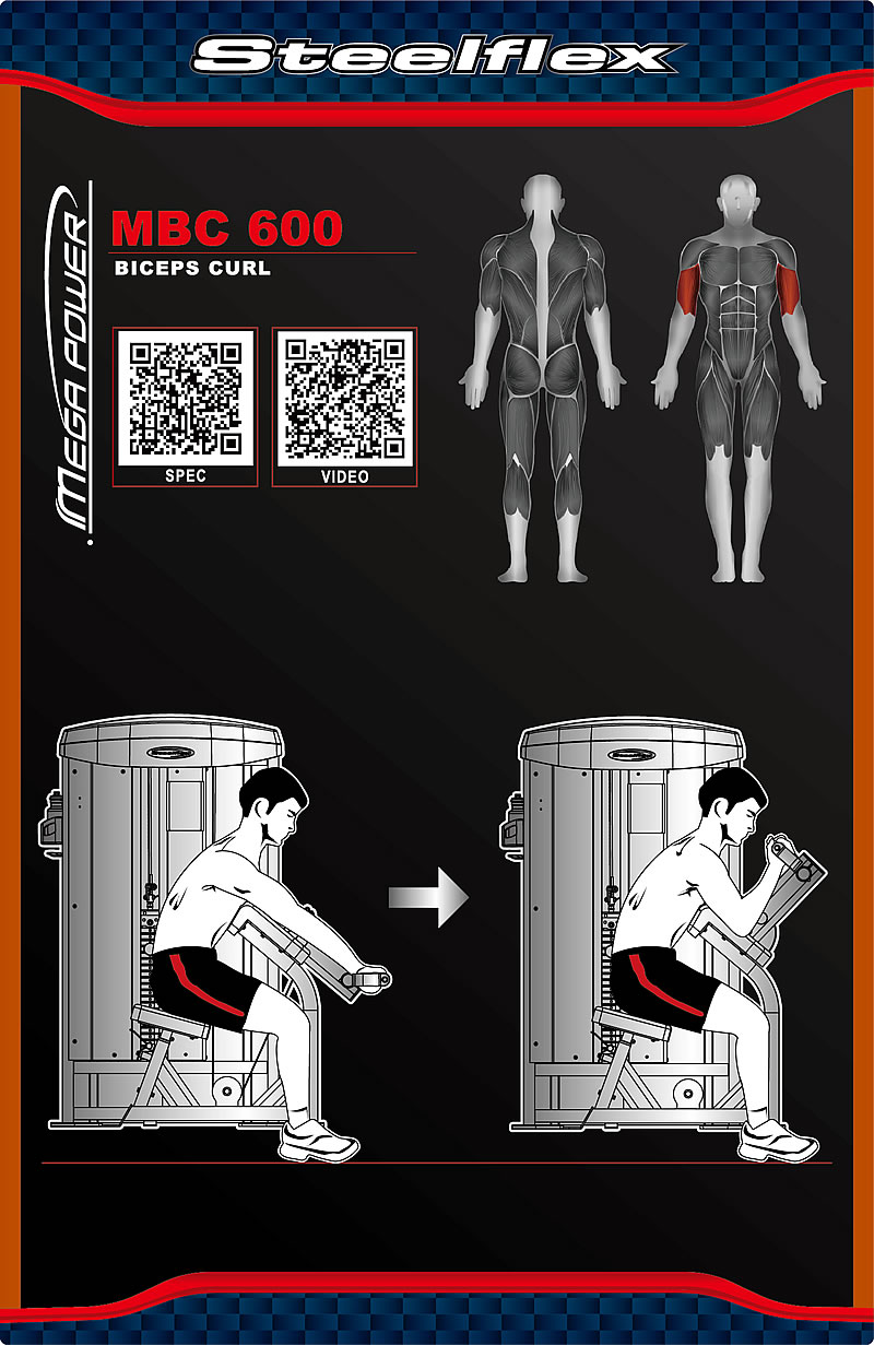 Steelflex MBC600 肱二頭肌訓(xùn)練機