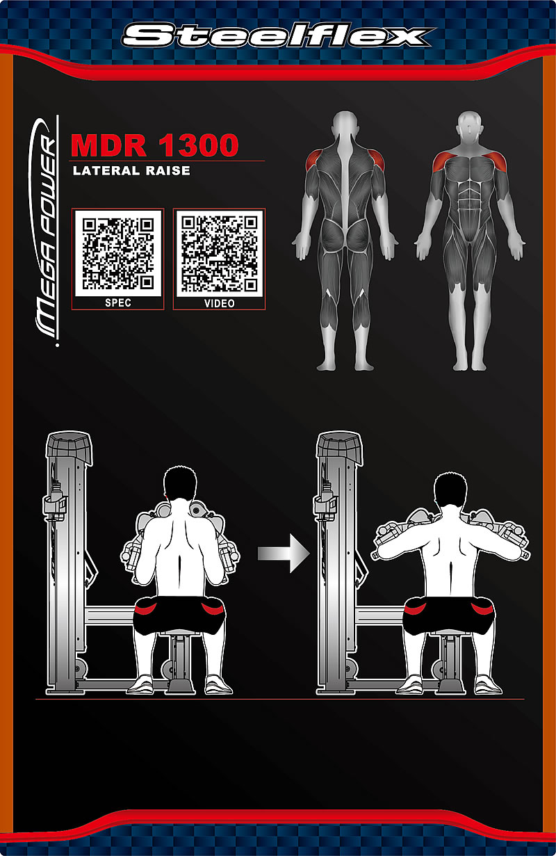 Steelflex MDR1300 三角肌提升訓練機