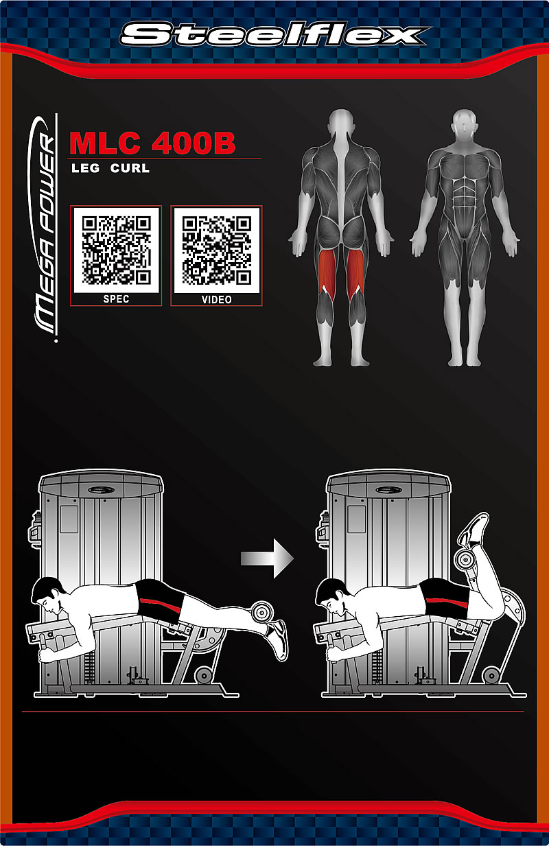 Steelflex MLC400B 俯臥式屈腿訓練器