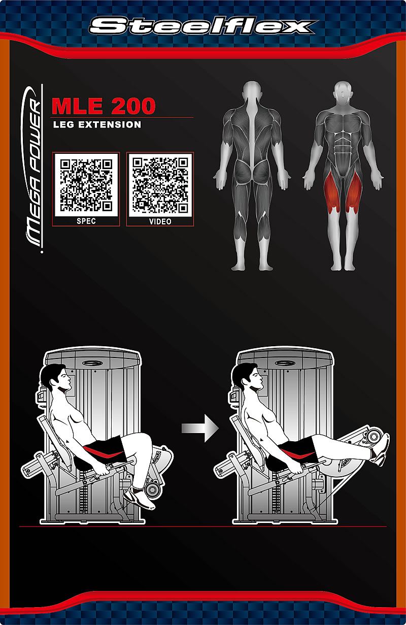 Steelflex MLE200 坐姿踢腿訓(xùn)練機(jī)
