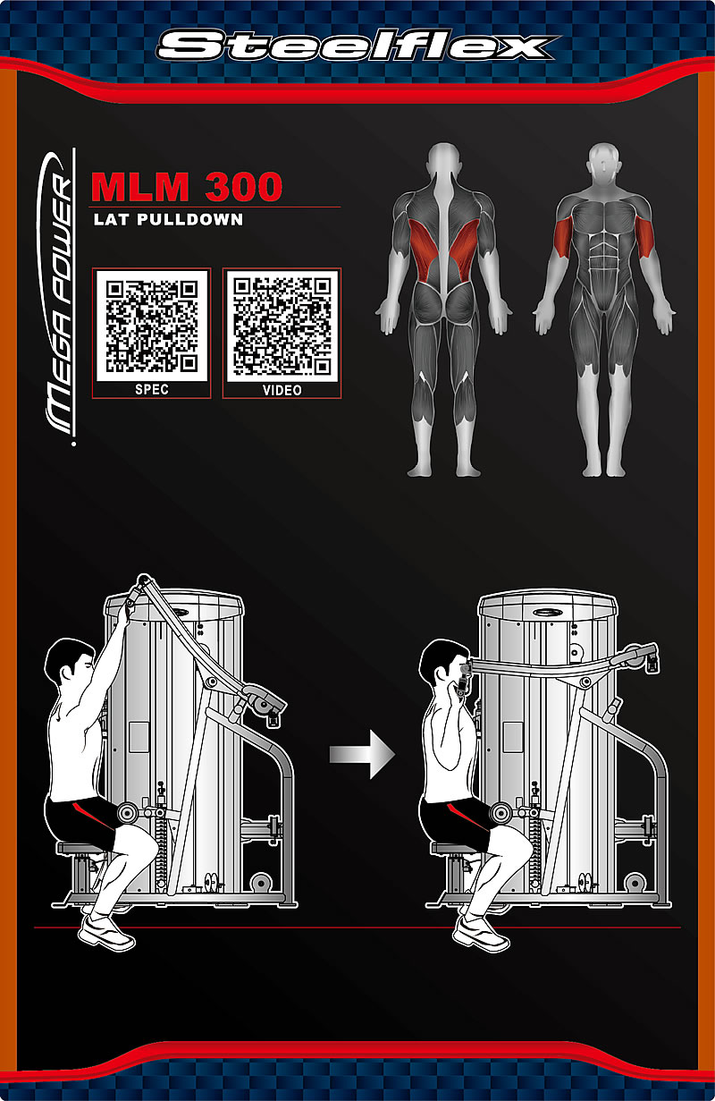 Steelflex MLM300 分動式高拉背肌訓練機