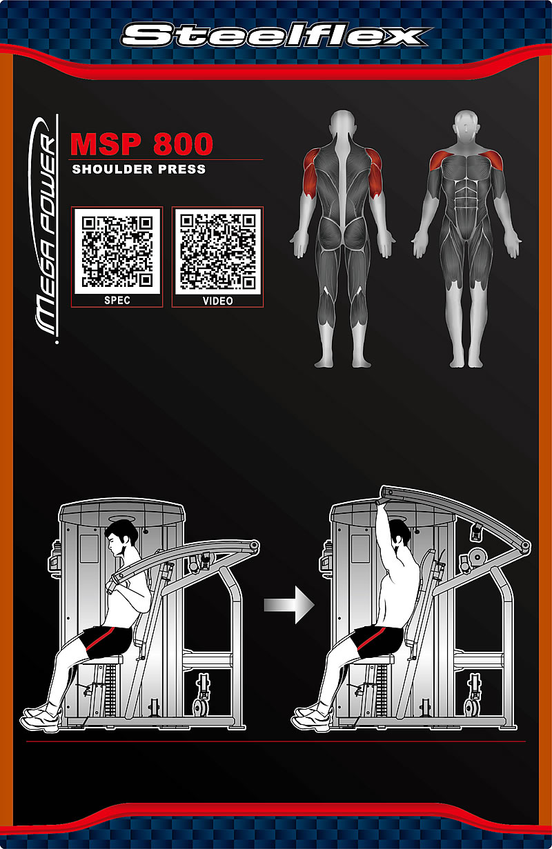Steelflex MSP800 肩部推舉訓(xùn)練機(jī)